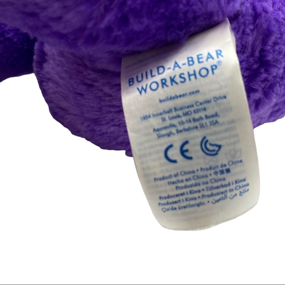 Build a Bear Shopkins Purple Plush Bear With Dress 17" - Picture 7 of 12